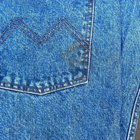 JEANS-MEN'S-MADISON CREEK OUTFITTERS-38x34-RELAX FIT-WORK-LEISURE-LEATHER YOKE - Picture 3 of 6